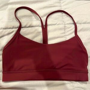 Women's Burgundy Sports Bra